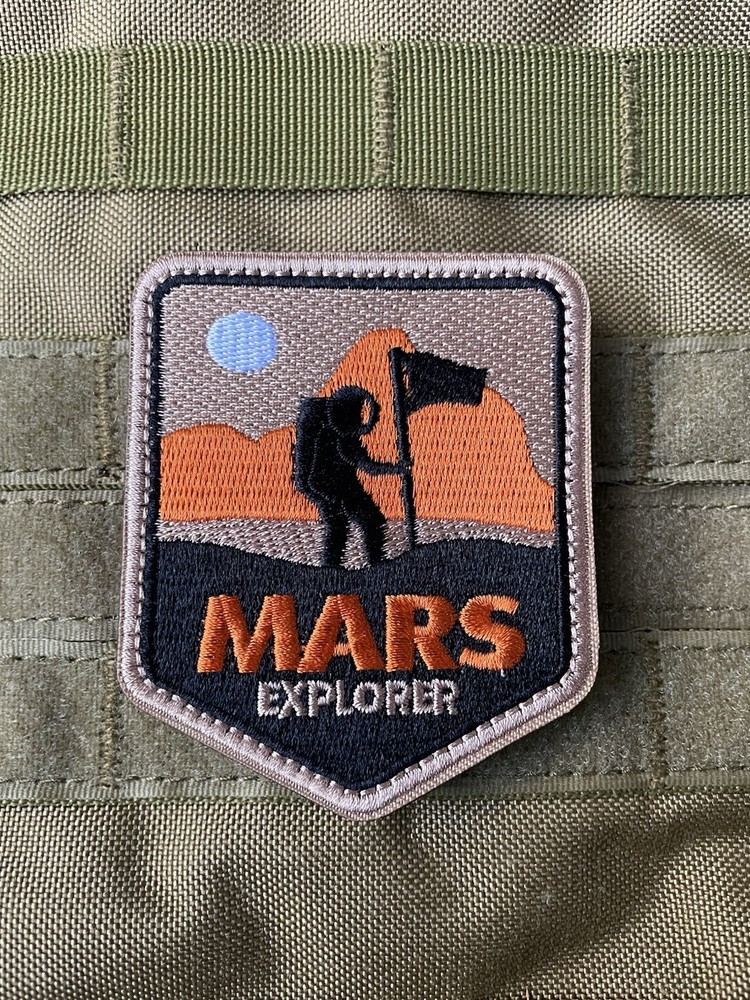 Mars Explorer NASA Astronaut Universe Adventure NASA Space Patch Hook Loop
