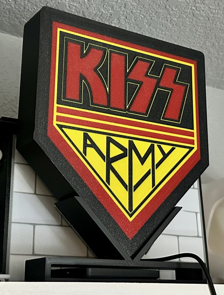 Kiss Army LED Lightbox with USB Powered Light Box Wall Mount or Stand