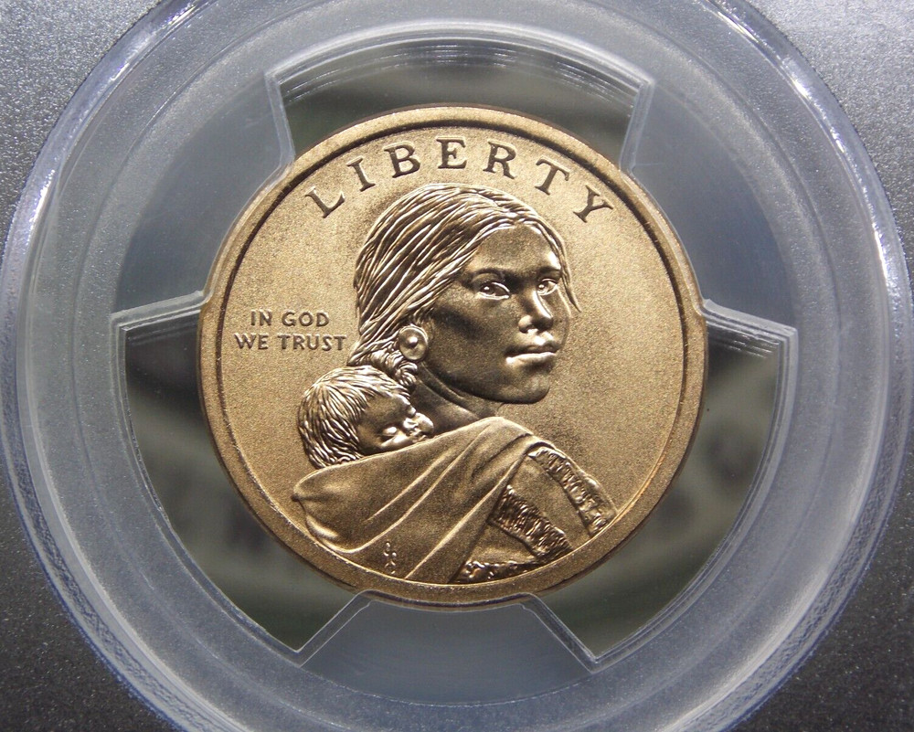 2014 "D" Native American Dollar Enhanced Position (B) $1 PCGS MS69 #VAR FS ECC&C