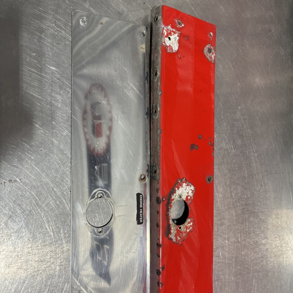 Kenworth W900 Red Panel W/ Chrome Cover Driver /Left UNDER CAB