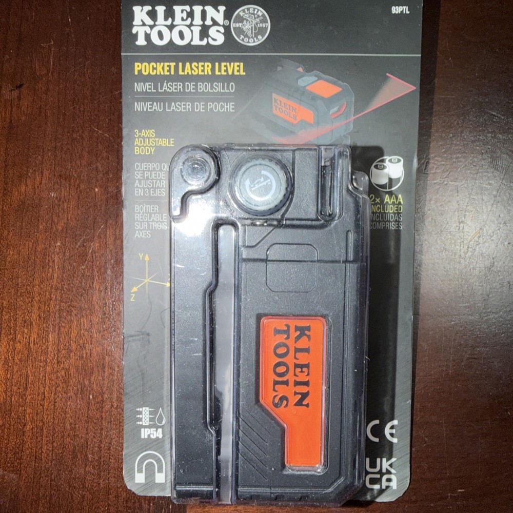 Klein Tools 93PTL Red Pocket Laser Level