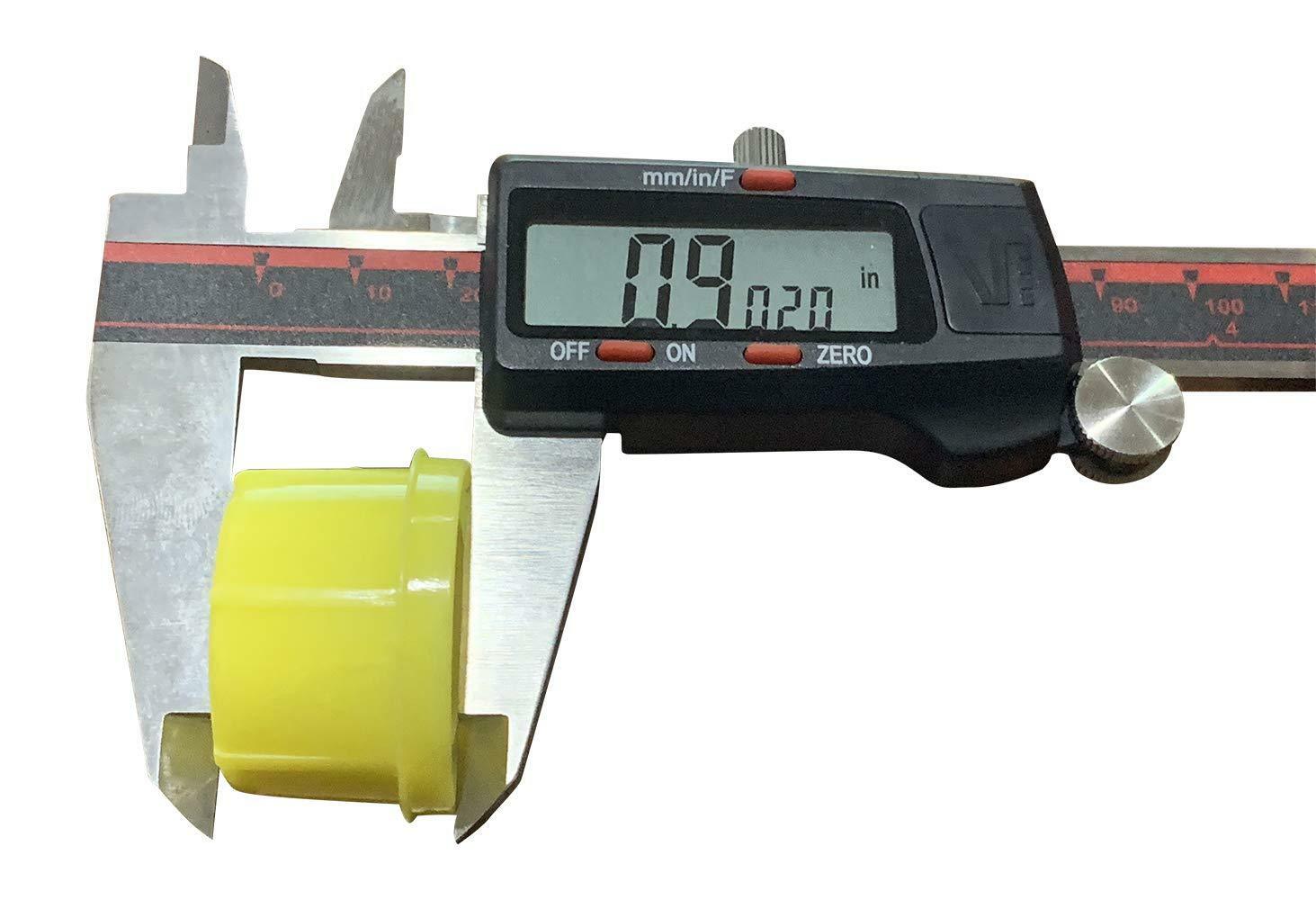 KP37 - PACK OF 4 BLITZ YELLOW SPOUT CAP FITS SELF-VENTING GAS CAN SPOUTS