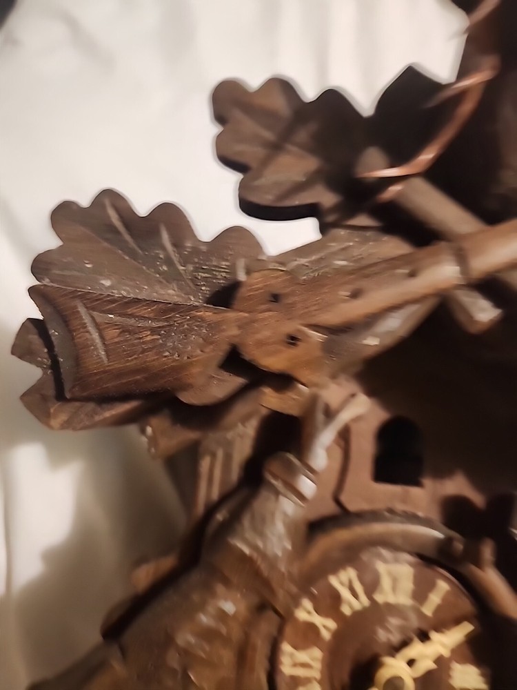 Huge Hunter Cuckoo Clock Carved Black Forest Cuckoo.