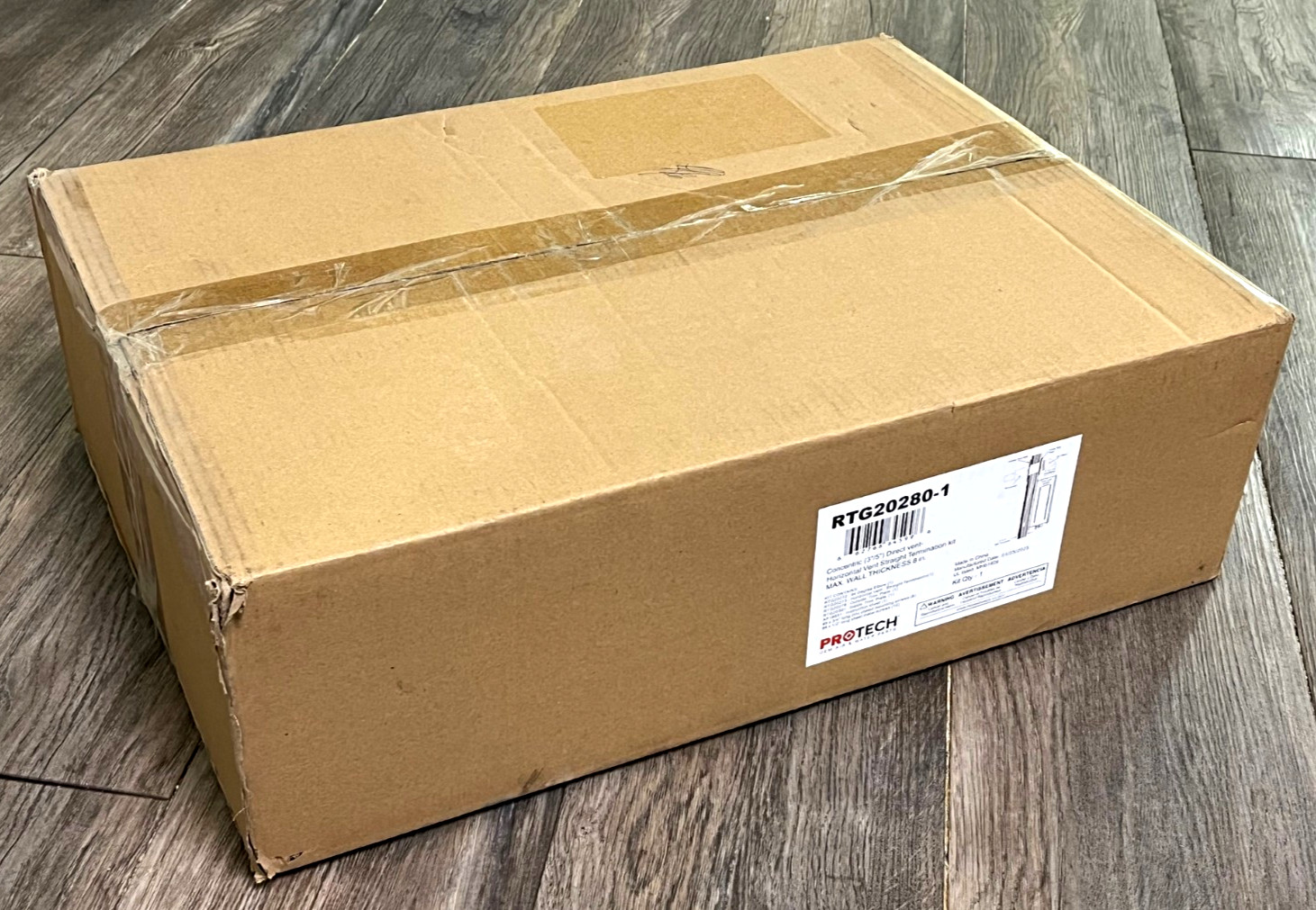 Rheem ProTech Stainless Steel 3 in. x 5 in. Horizontal Vent-Straight Termination