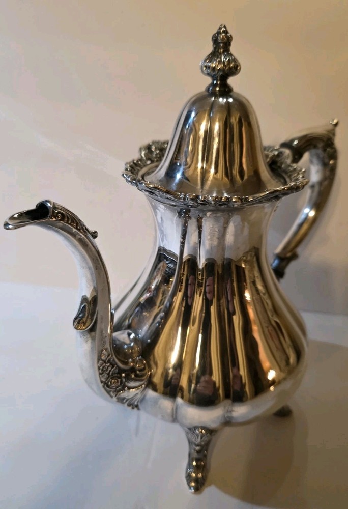 WALLACE Rose Point 1200 TEAPOT Silverplate