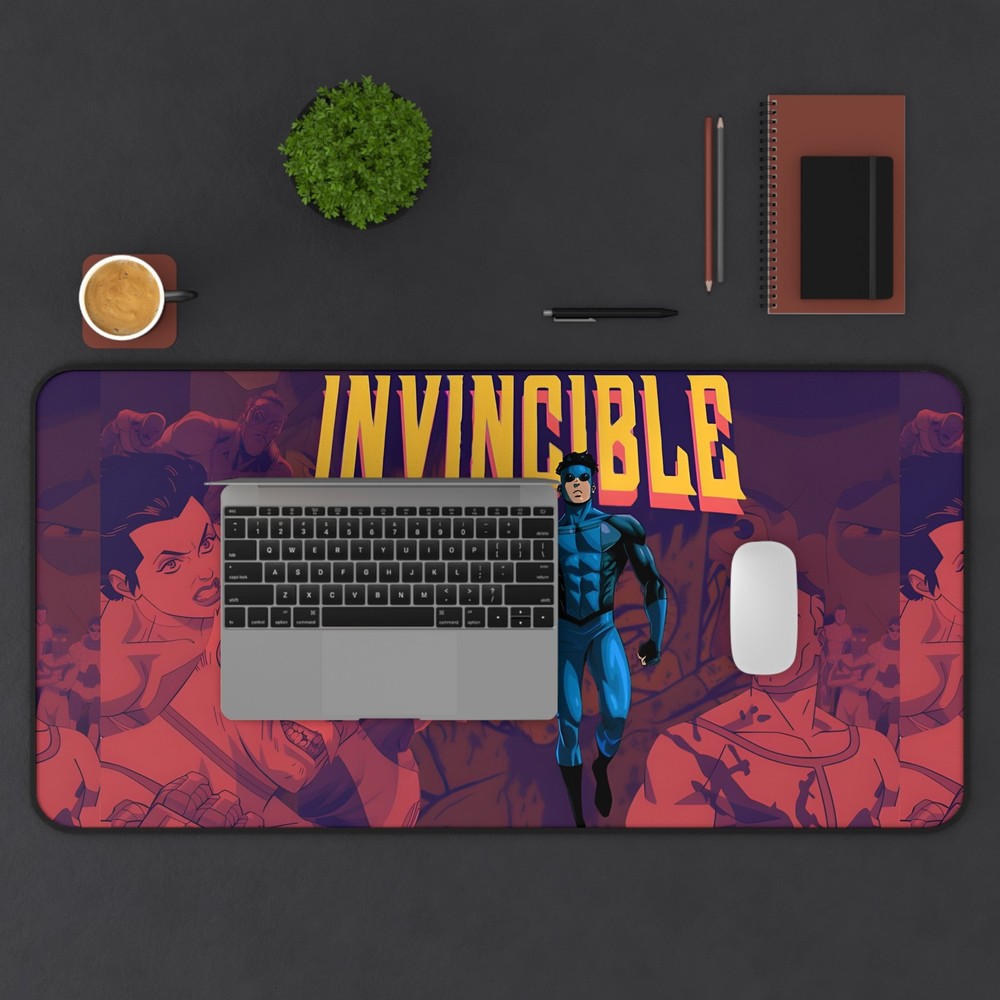 Invincible Comic Character Desk Mat | Superhero Gaming Mousepad