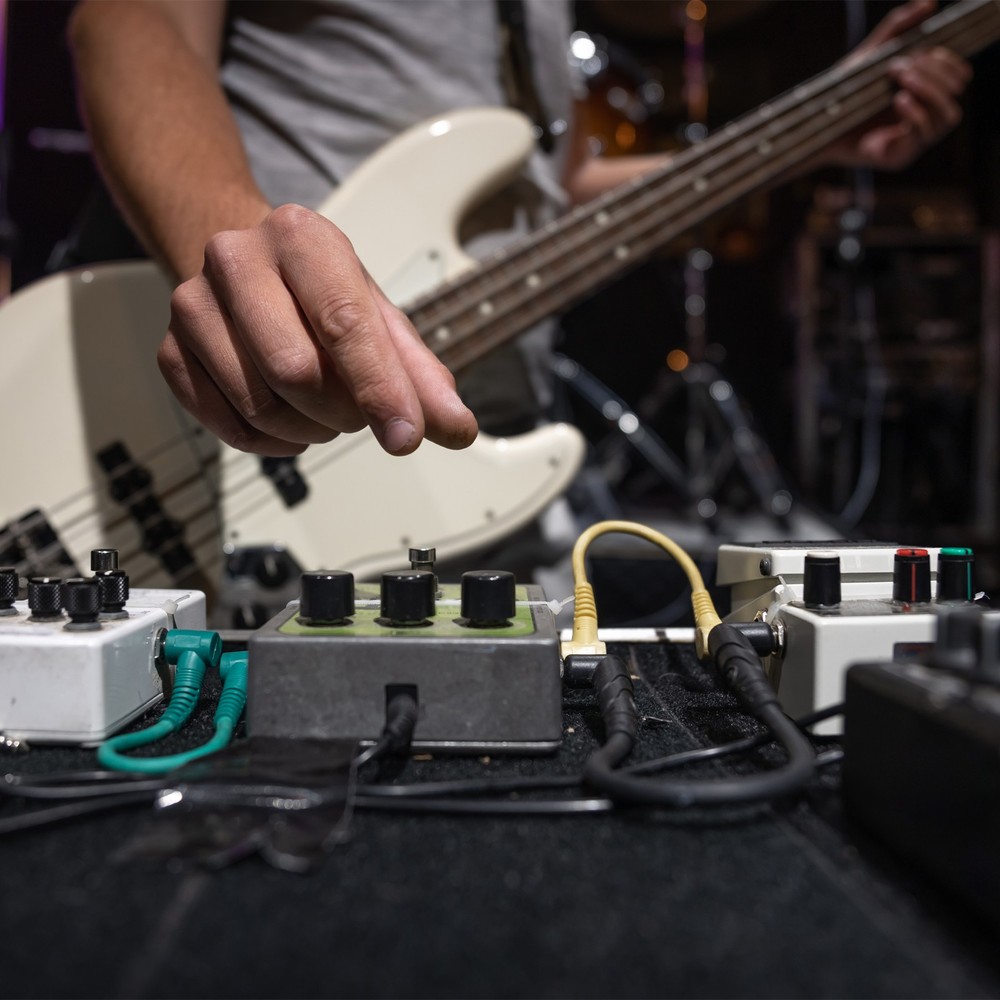 2Pcs Aluminum Guitar Knobs Black Control Knobs for Electric Guitar Bass