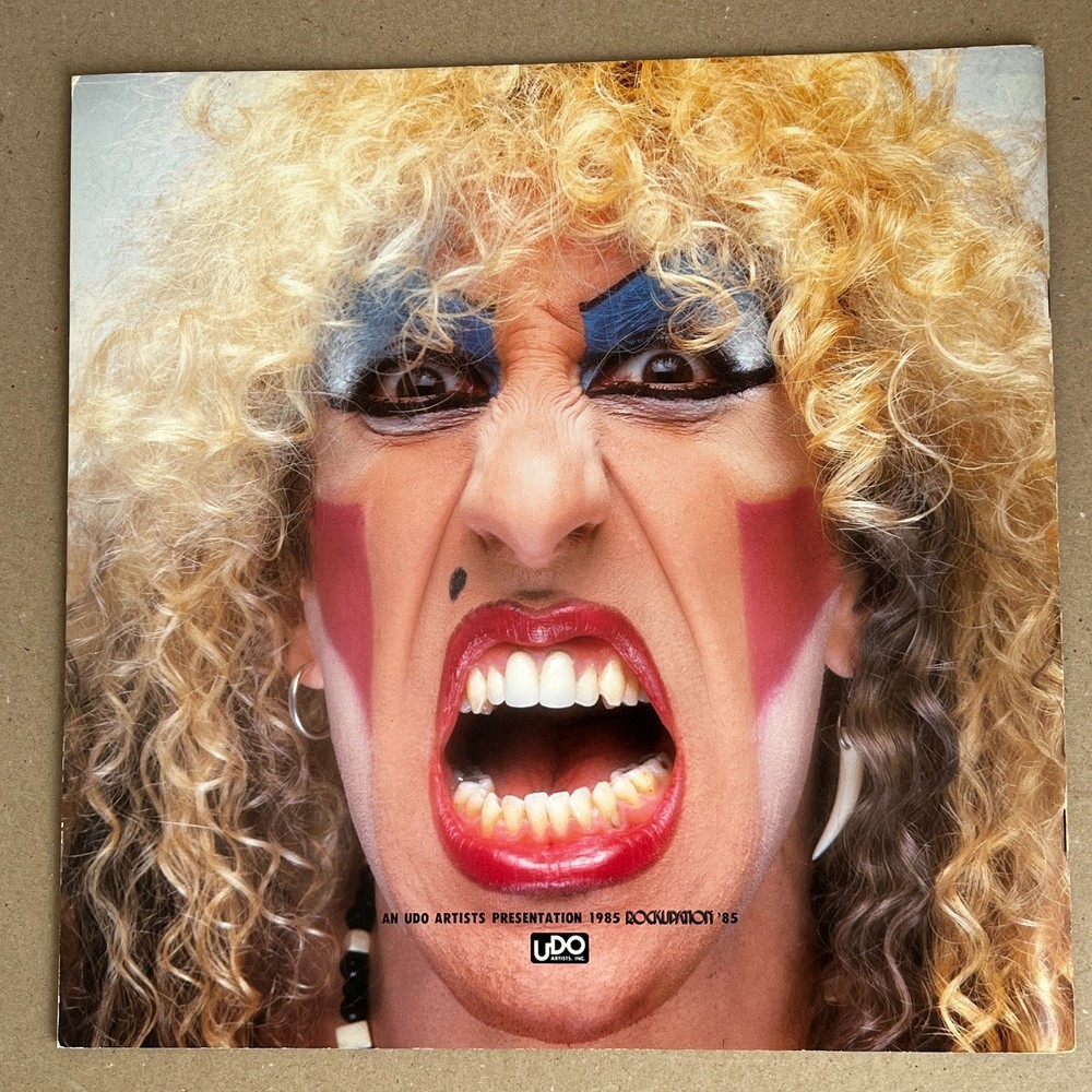 TWISTED SISTER - 1985 JAPAN TOUR- Tour Book Concert Program and Ticket stub