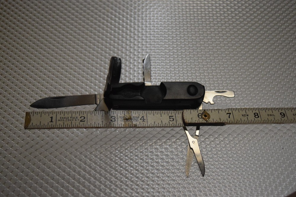 SIX FUNCTION MULTITOOL KNIFE CORKSCREW COMPASS SURVIAL POCKET TOOL CAMP HIKING