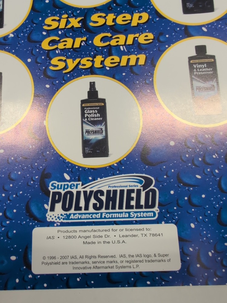 Super Polyshield Advanced Formula Car Detailing System Complete Kit New In Box