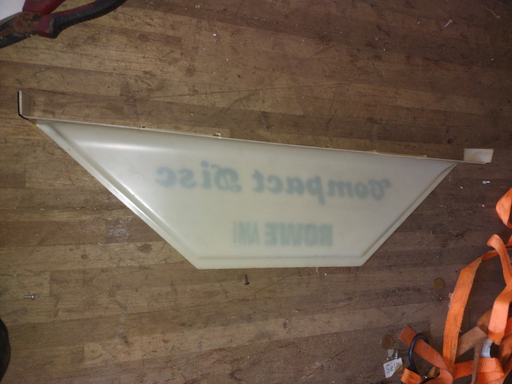 rowe cd-100e arcade jukebox plexi marquee part #1