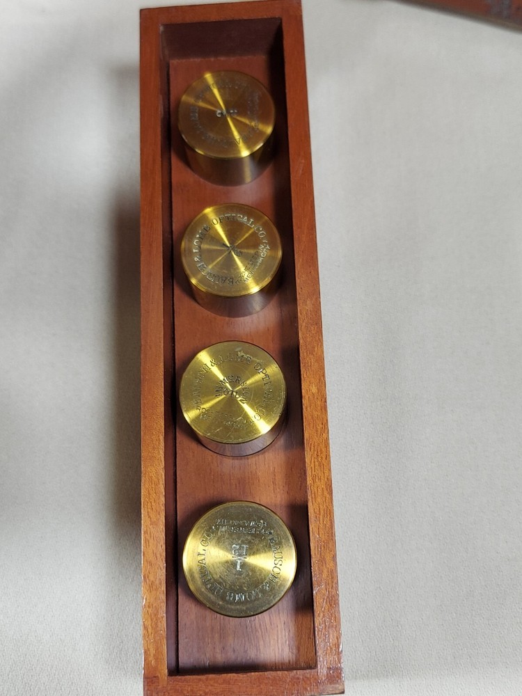 Antique 1915 Bausch&Lomb Optical Microscope With Box