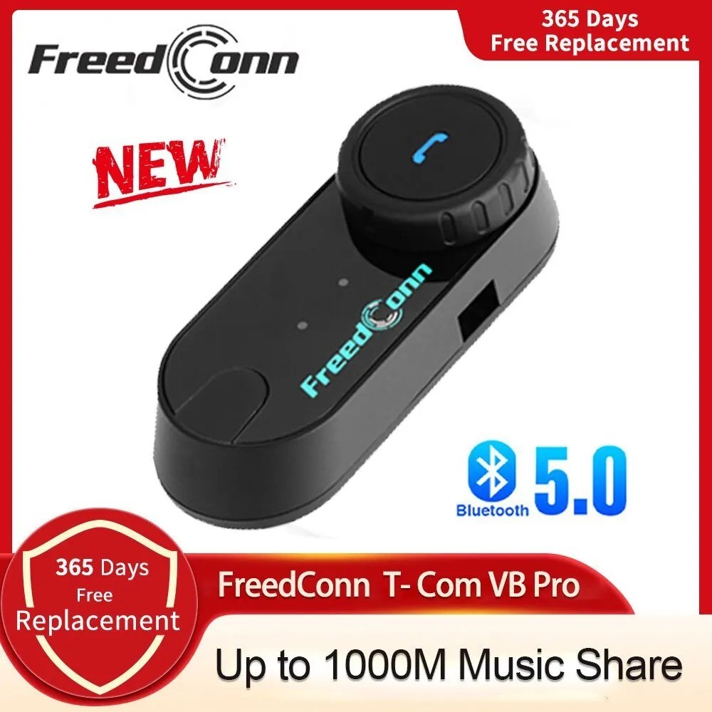 Freedconn T Com VB Motorcycle Helmet Headset Bluetooth Stereo Intercom Call Wire