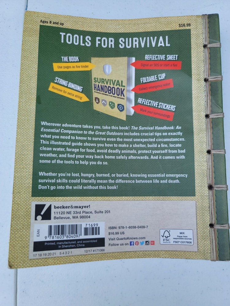 Lancer Tactical Backpack and Survival Handbook