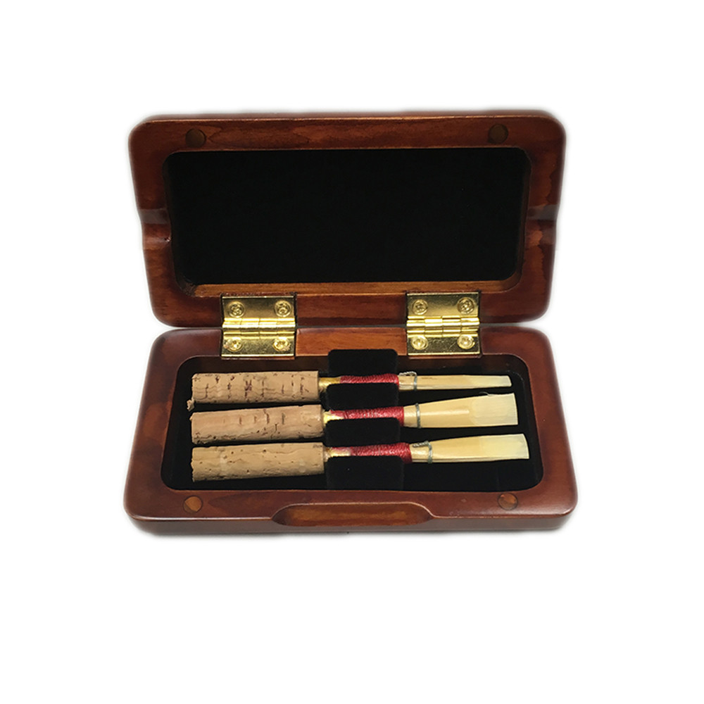 Sky Medium Soft 3 PC Oboe Reeds with Premium Maroon Wood Reeds Box
