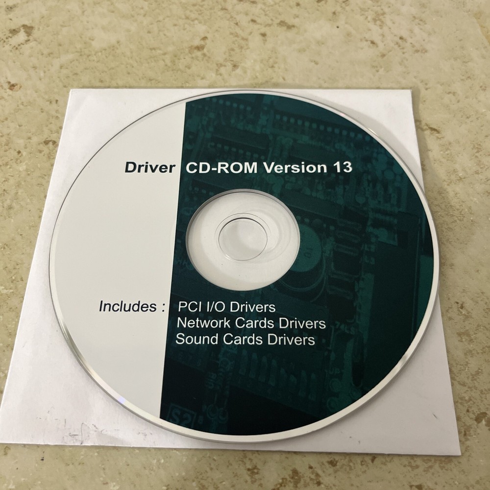 Driver CD-Rom Version 13 Network Card Drivers PCI I/0 DRIVERS