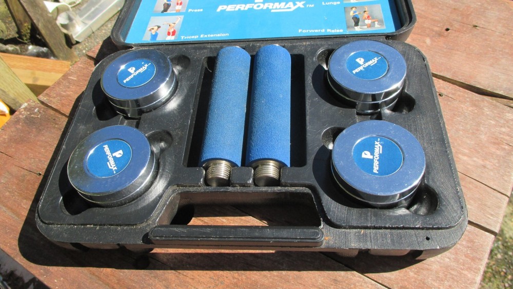 Performax Chrome Dumbbells Exercise Weight Set Adjustable 3lbs 4lbs 5lbs