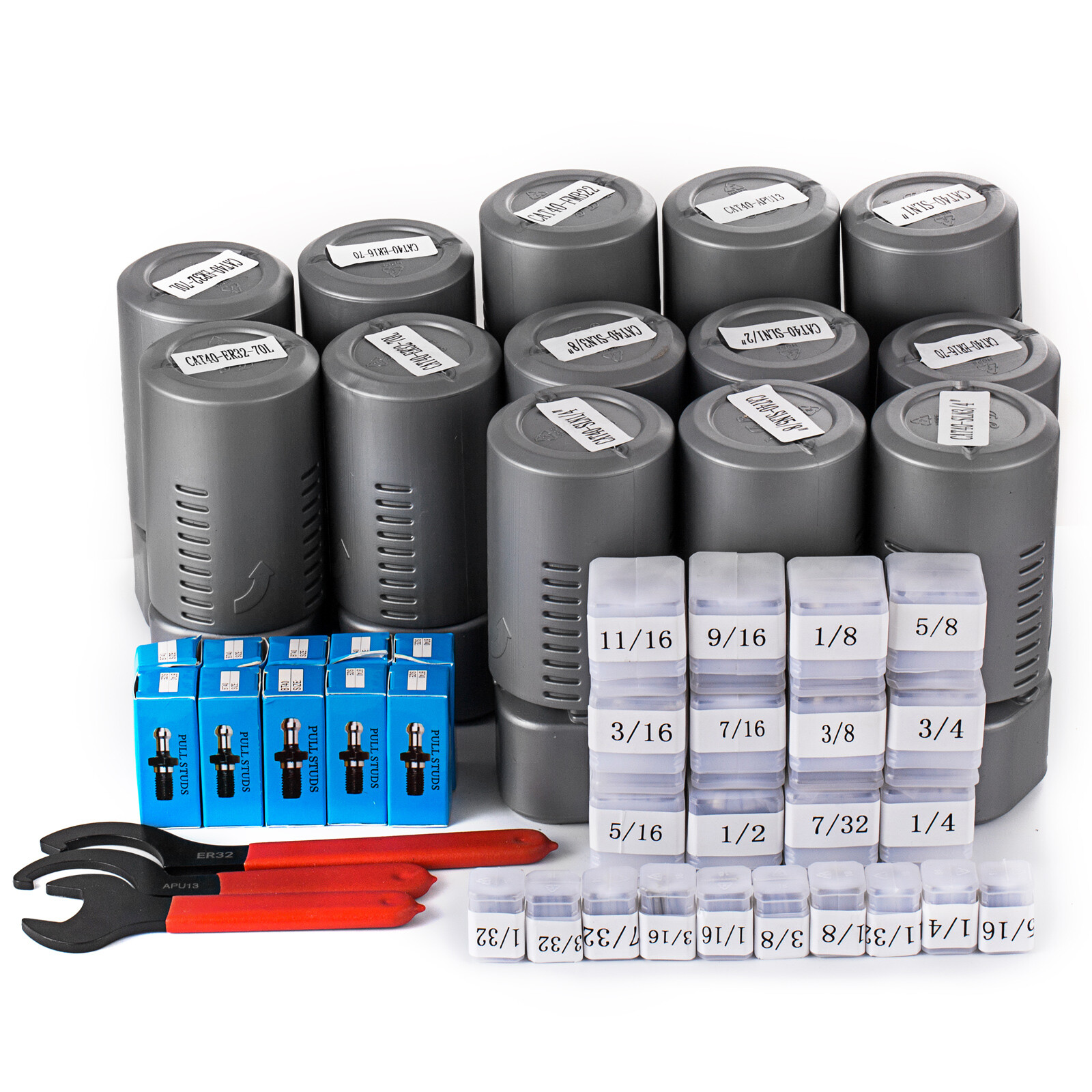 CAT 40 Tooling Kit for Haas Fadal CNC Mill-ER Chuck Collet Holder ER32/16 Tap