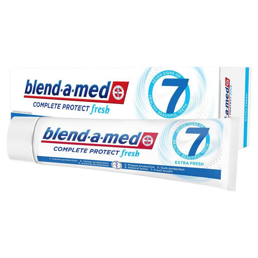 2 x BLEND-A-MED Complete Protect Extra Fresh 7 German Daily Toothpaste 75ml