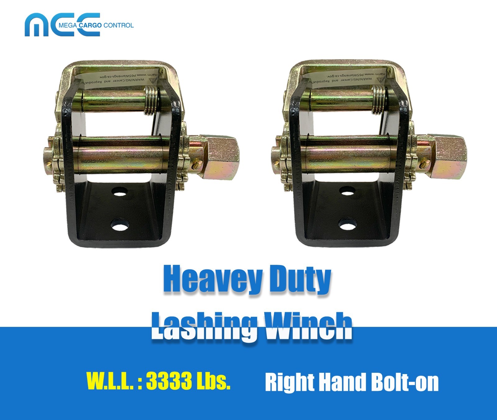 2 Pack Right 2" Tow Dolly Lashing Winch Truck Rack Ratchet Tie Down Strap Binder