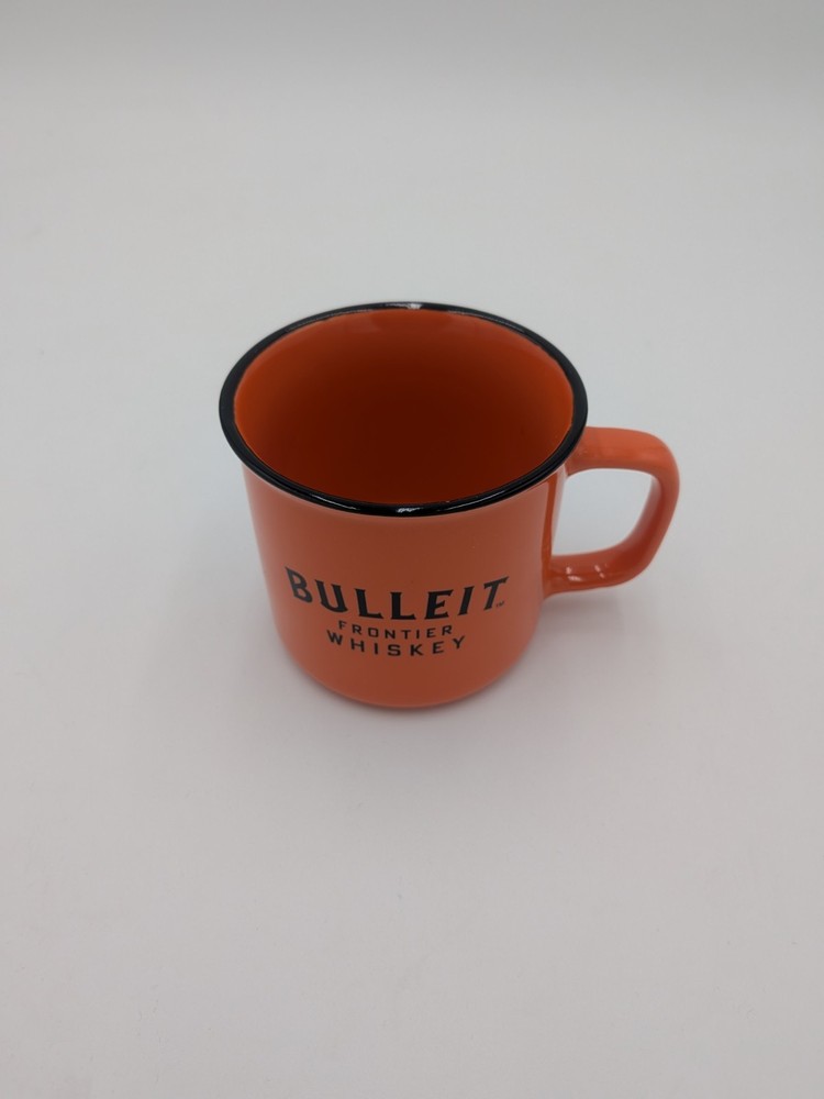 Bulleit Bourbon Frontier Whiskey Orange Ceramic Coffee Mug 10.5 oz*