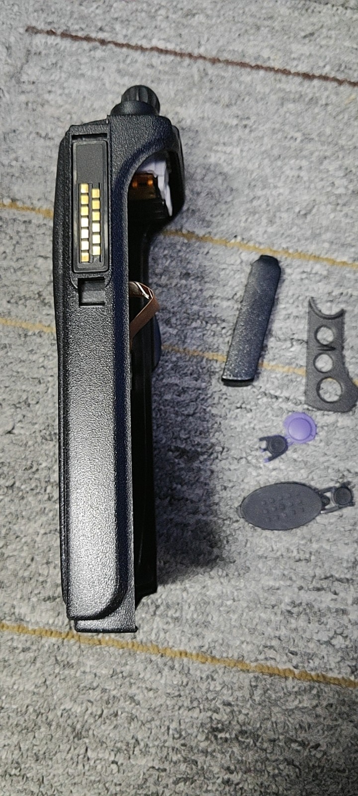 Black Replacement Front Housing Case For XTS5000 Model 3 Radio with Speaker