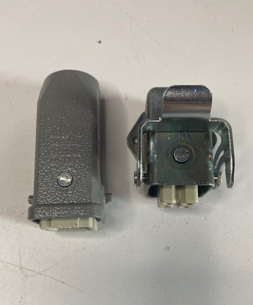 HARTING Locking Industrial Plug Shells & 4-Pin Inserts 09620030801 - 09200031440