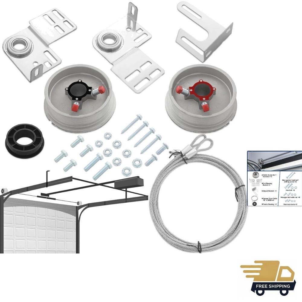 Durable Garage Door Torsion Spring Kit with Rust-Proof Components for Longevity