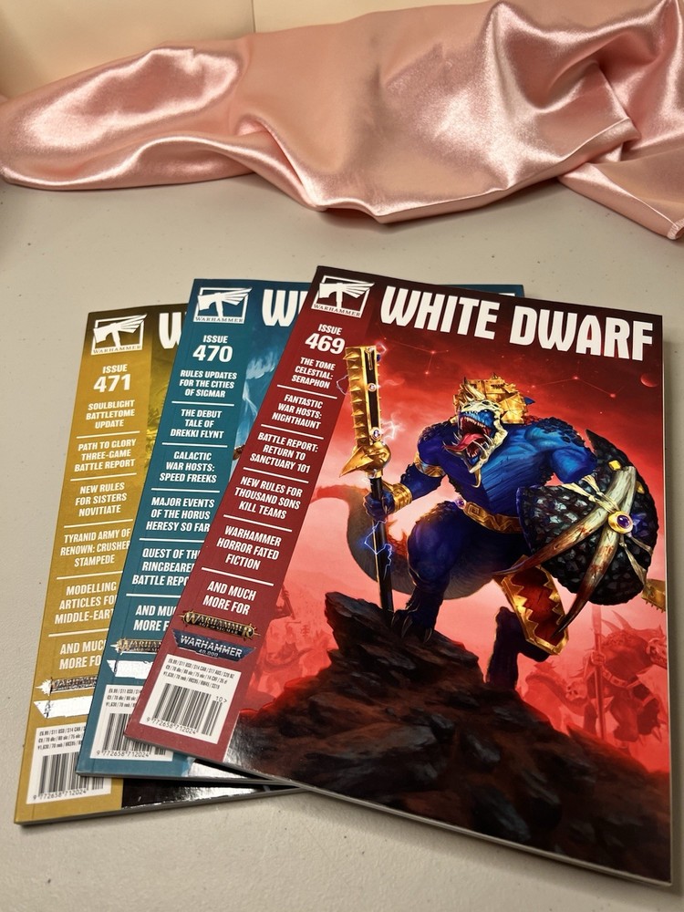 Games Workshop White Dwarf Lot (469, 470, 471 Issues)
