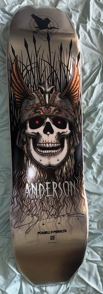 Andy Anderson Signed Skateboard Deck Powell Peralta