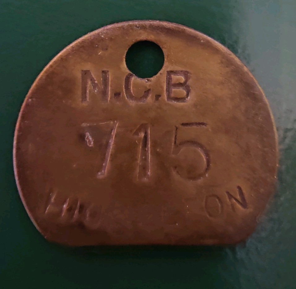 Hickleton Colliery Pit Check Tally marked NCB Hickleton 715