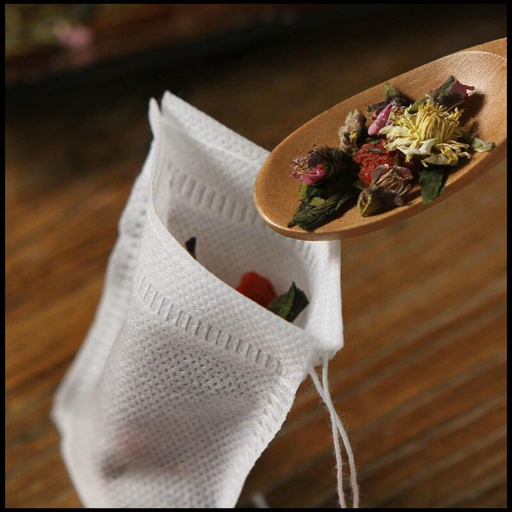 10-5000pcs Disposable Filter Drawstring Flip Empty Teabag Herb Loose Tea Bag LOT
