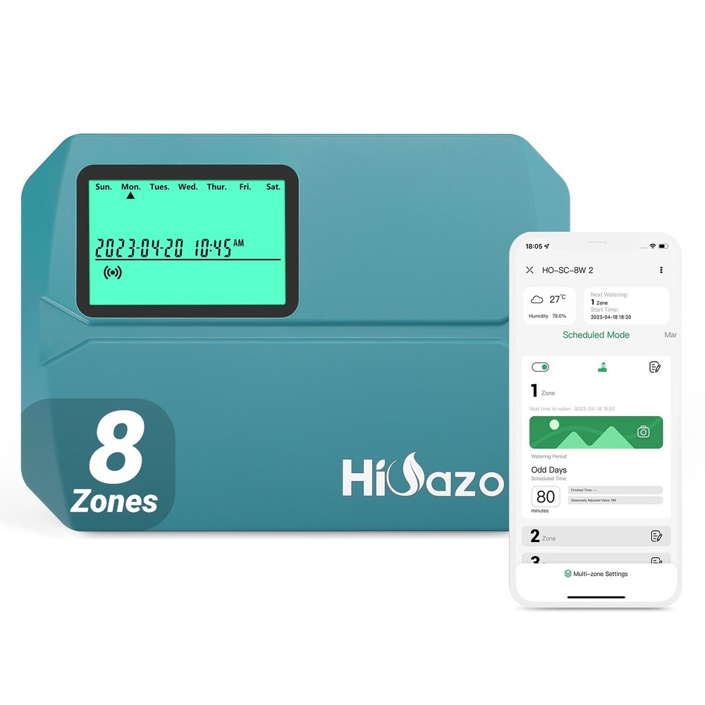 Lawn Irrigation System Watering Timer Controller Garden WiFi Sprinkler Control