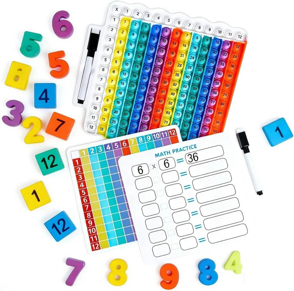 Multiplication Table Game Learning Toy Pop Multiplication Flash Cards 3rd Grade