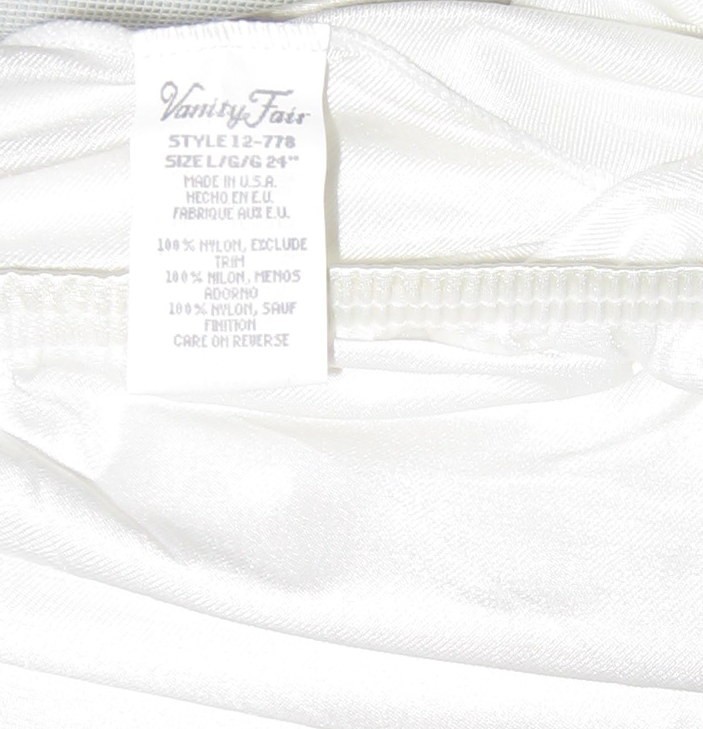 NEW LG VINTAGE VANITY FAIR WHITE LACE TRIM SILKY 24" LONG BLOOMERS PETTIPANTS +