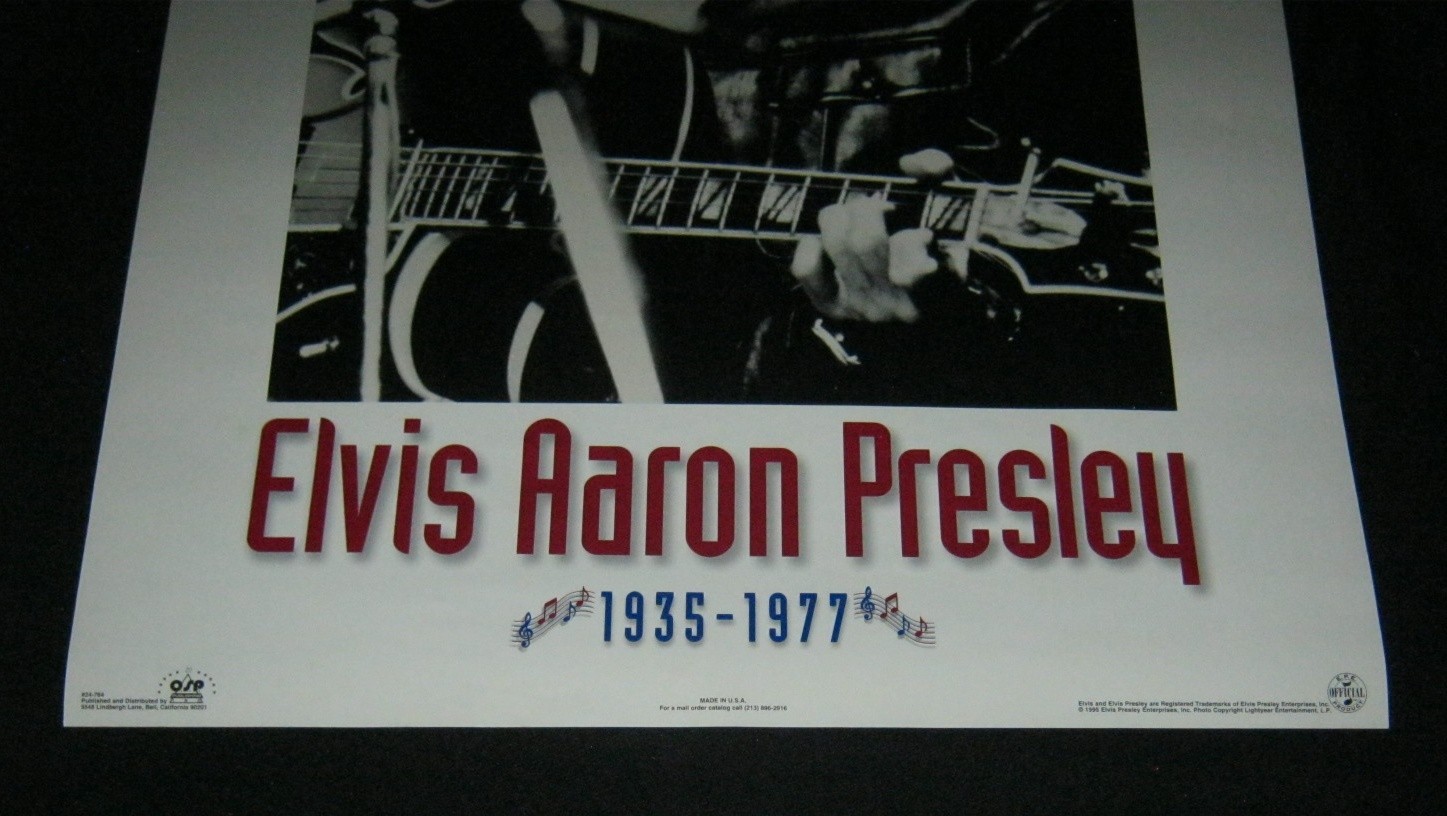 ORIGINAL 1995 OSP ELVIS PRESLEY ENT LICENSED POSTER AN AMERICAN LEGEND 24x36