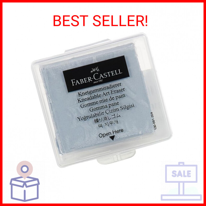 Faber-Castell Kneaded Eraser with Case, Grey