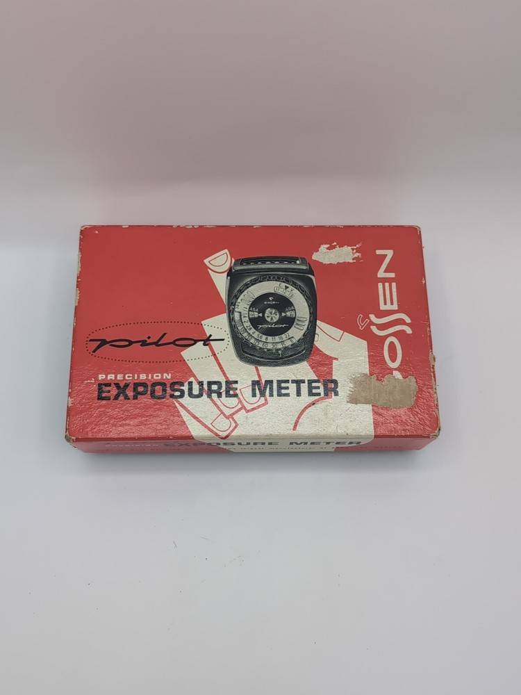 Gossen Pilot Precision Light Meter w/ Case, Strap & Original Box Vintage