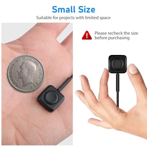 10Pcs Momentary Push Button Switch, Surface Mount ON/Off Mini 11.43in Wire