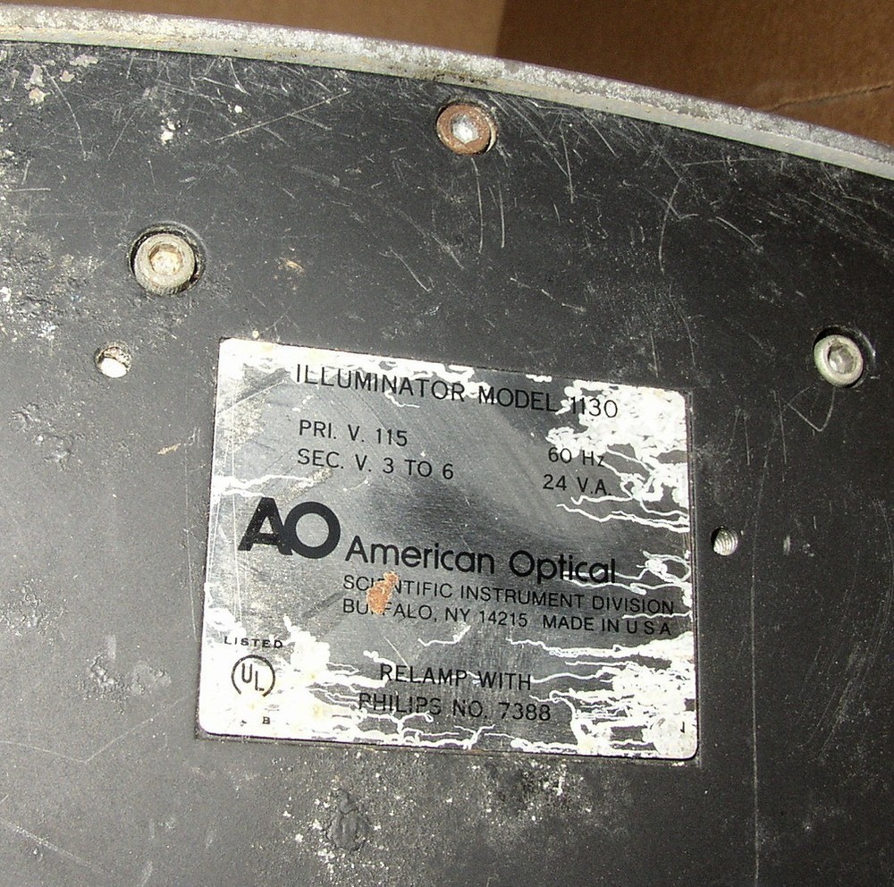 American Optical AO MicroStar One-Ten Microscope + Objectives Condenser *Clean*