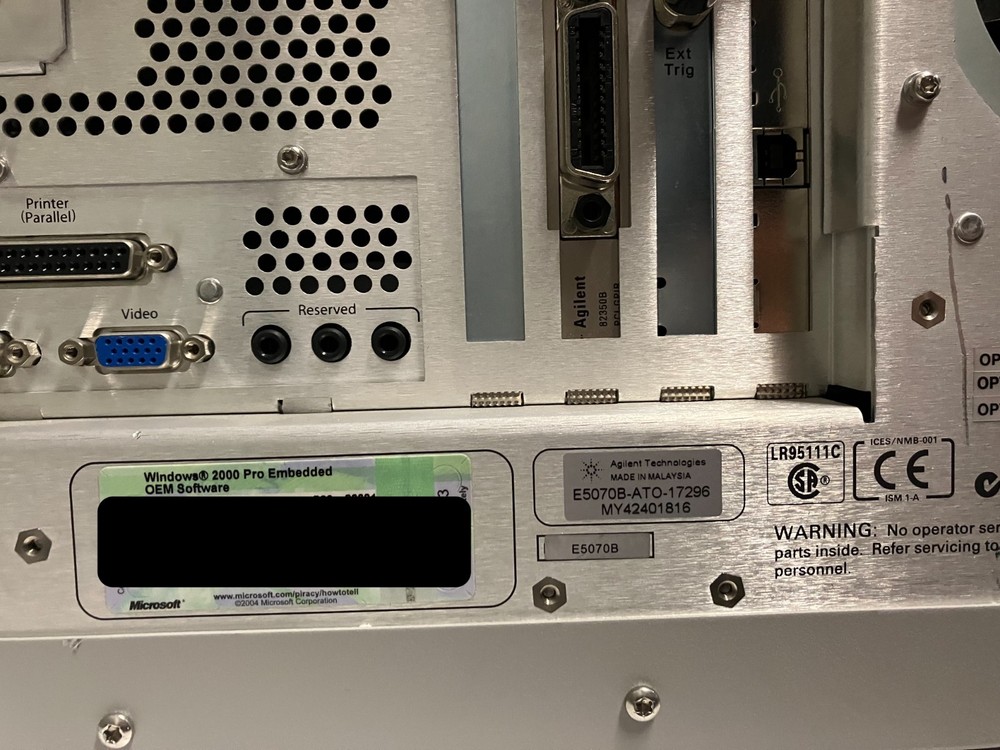 Agilent E5070B 300kHz- 3GHz ENA Series Network Analyzer