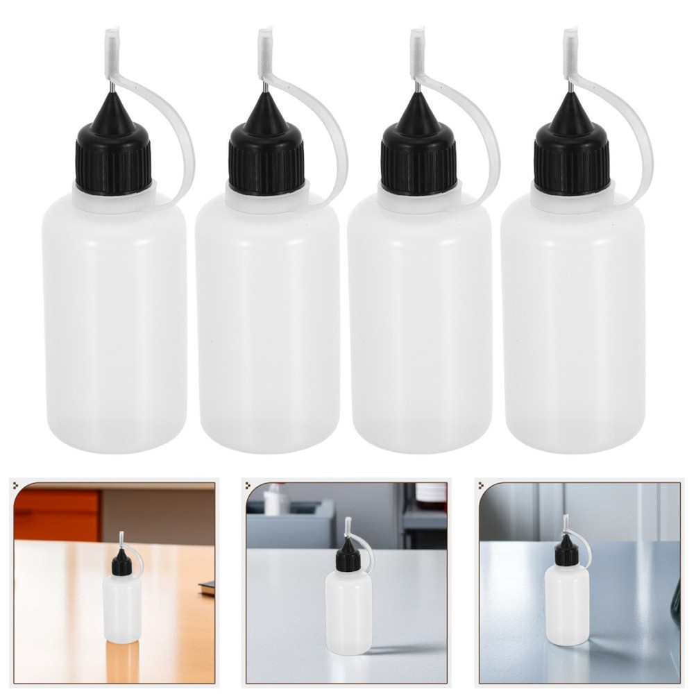 5 Pcs Dispensing and Bottling Fine Needle Tip Squeeze Bottle Applicator