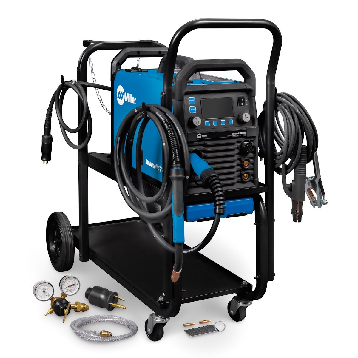 Miller Multimatic 215 PRO Multiprocess Welder w/Running Gear (951000074)