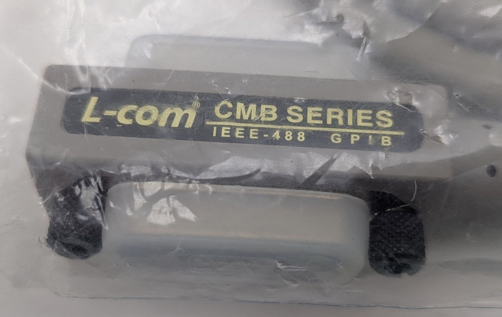 NEW L-Com CMB24-2M Molded IEEE-488 GPIB Cable 2m (6.5ft) Shielded Stackable NIP