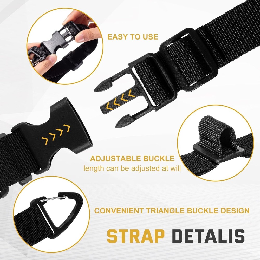 Heavy Duty Adjustable Extension Cord Organizer - 3 Pack for Efficient Garage Use