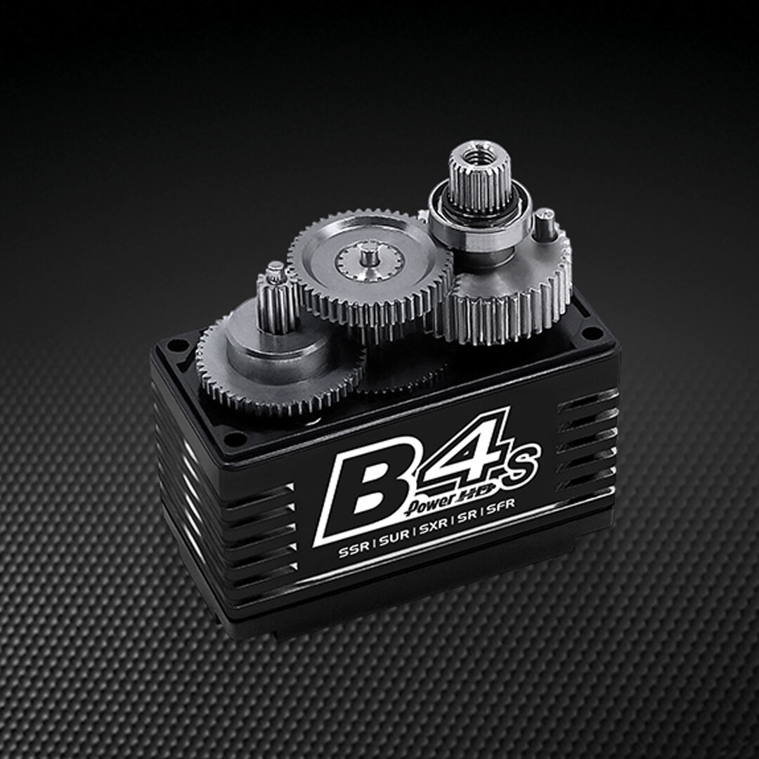 POWER HD B4S 444.4 oz / 0.065s Titanium & Steel Gear Brushless Servo