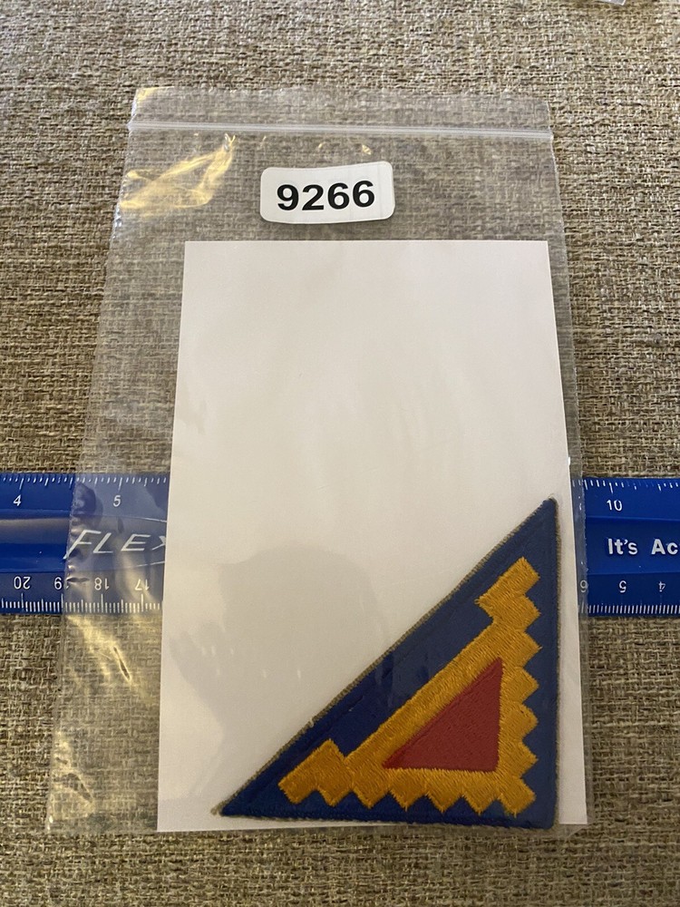 US Army 7th Army Triangle Red Blue Yellow Patch INV9266