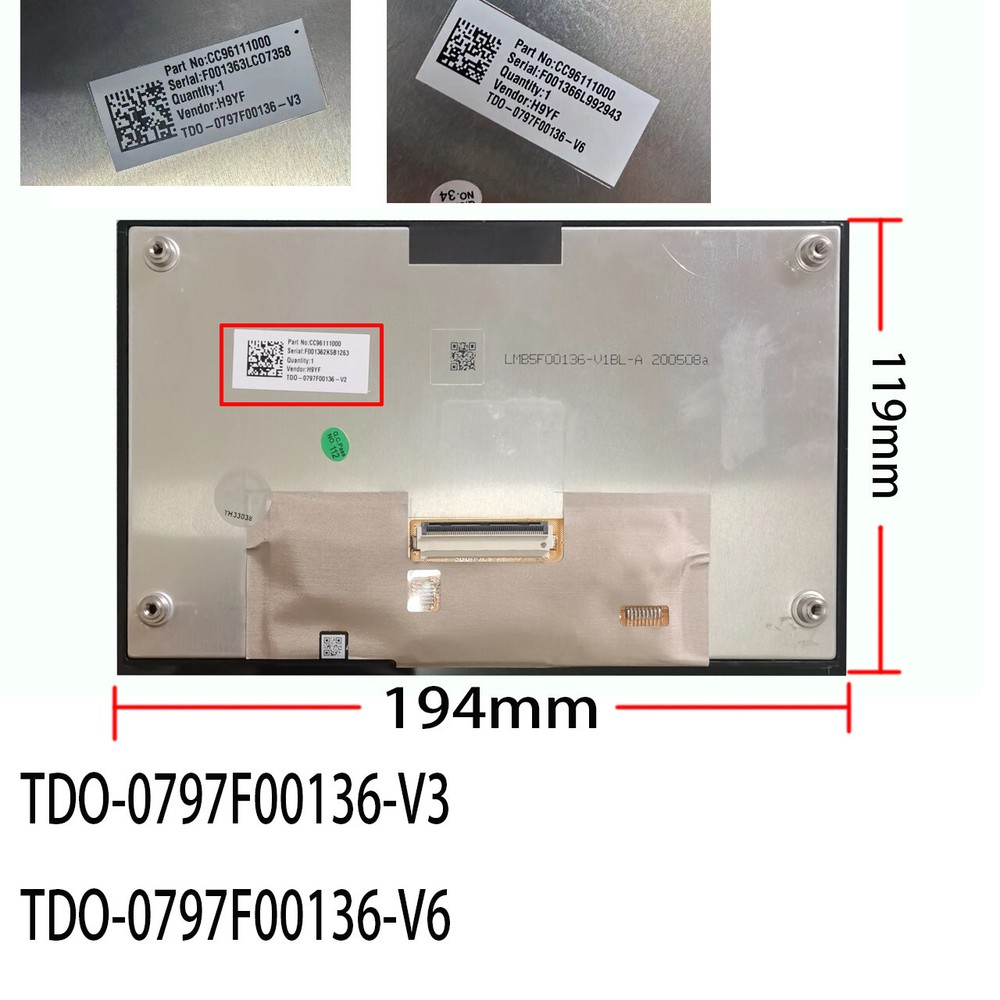 KIA STONIC 2020-2022 LCD TOUCH SCREEN DIGITZER DISPLAY HEAD UNIT REPLACEMENT 8"