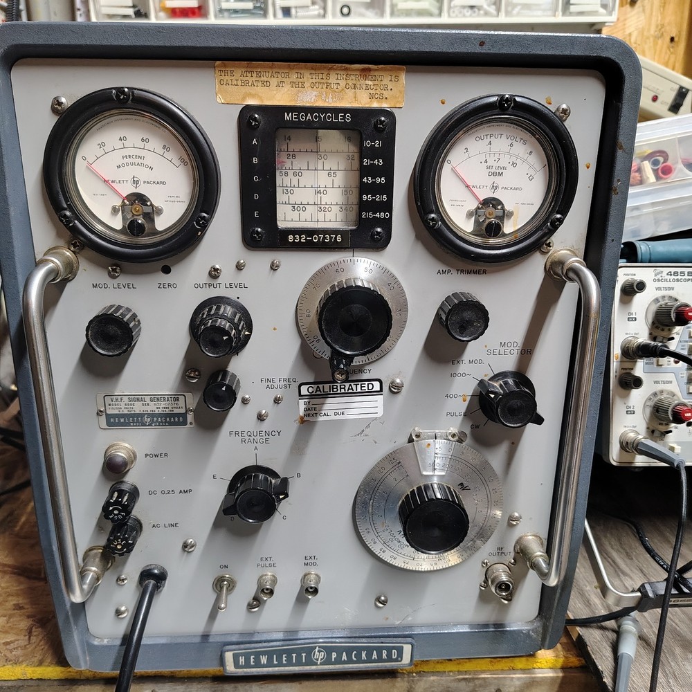 HP signal generator model 608C needs repair problem diagnosed
