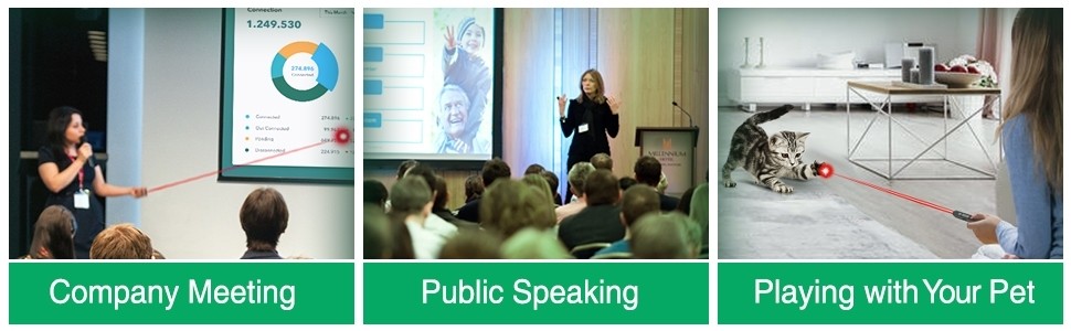 Laser Pointer for Presentations, Wireless Presenter Clicker for PowerPoint Slide